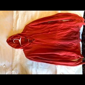 Converse Orange Lightweight Hoodie